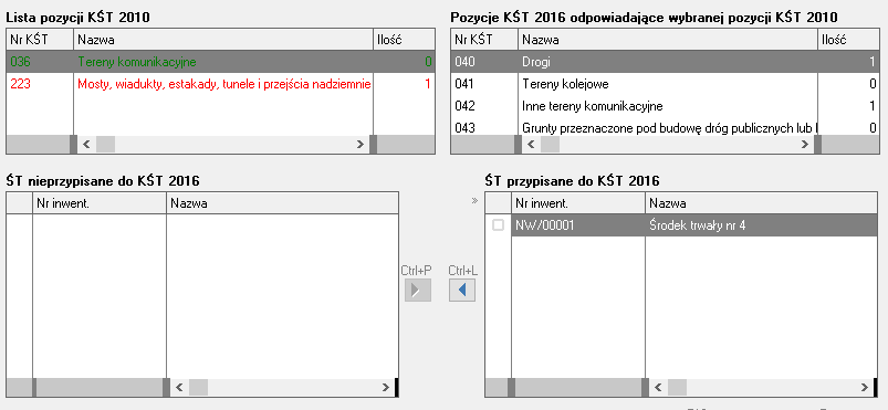 WAPRO Best. Przypisywanie KŚT 2016 do środka trwałego 2