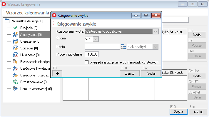WAPRO Best. Księgowanie zwykłe.