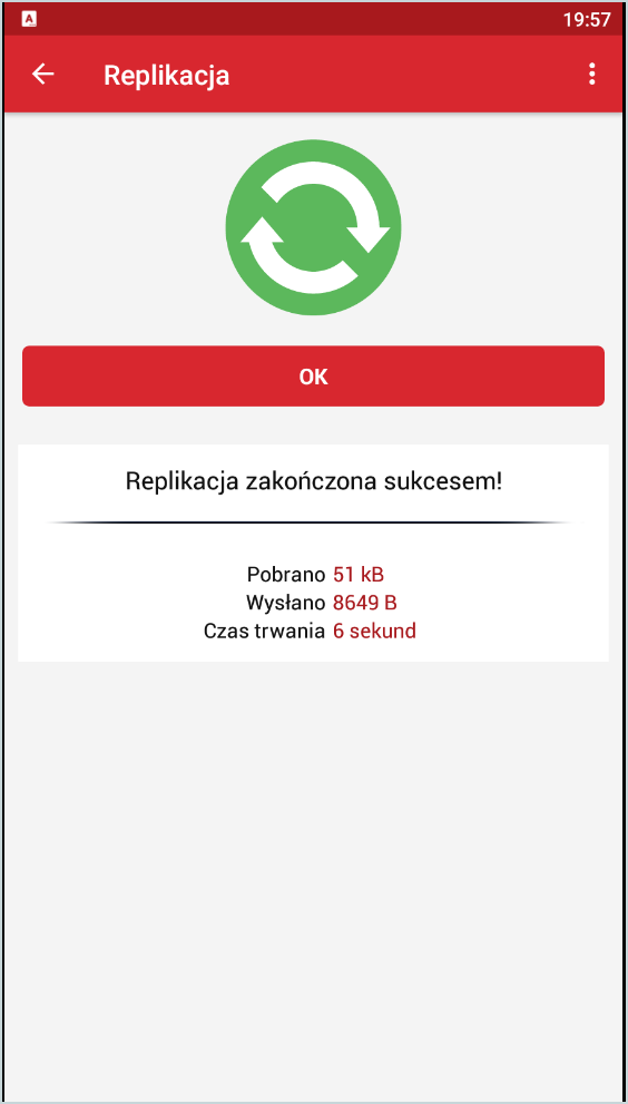 Synchronizacja danych w Wapro Mobile ST zakończona pomyślnie – replikacja wyników inwentaryzacji środków trwałych pomiędzy urządzeniem mobilnym a Wapro Best