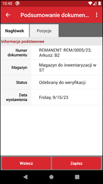 Wapro mobilny inwentaryzator podsumowanie