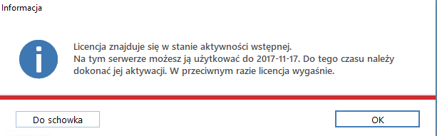 WAPRO Fakir. Komunikat o stanie licencji