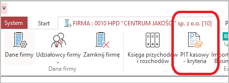 Wapro Kaper - kontrola wymagań przed uruchomieniem metody kasowej
