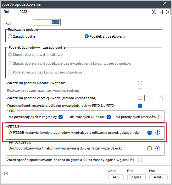 WAPRO Kaper. Zestawienie dochodu w miesiącach. Sekcja 1