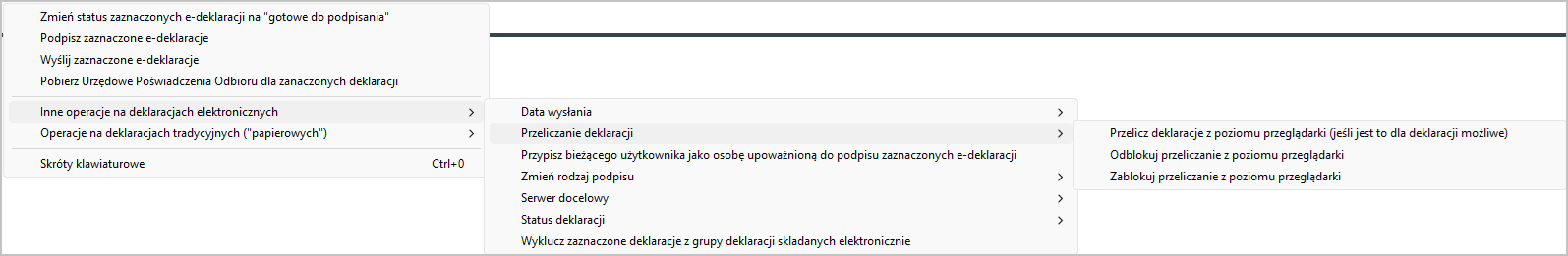WAPRO Kaper. Deklaracje - automatyczne przeliczanie