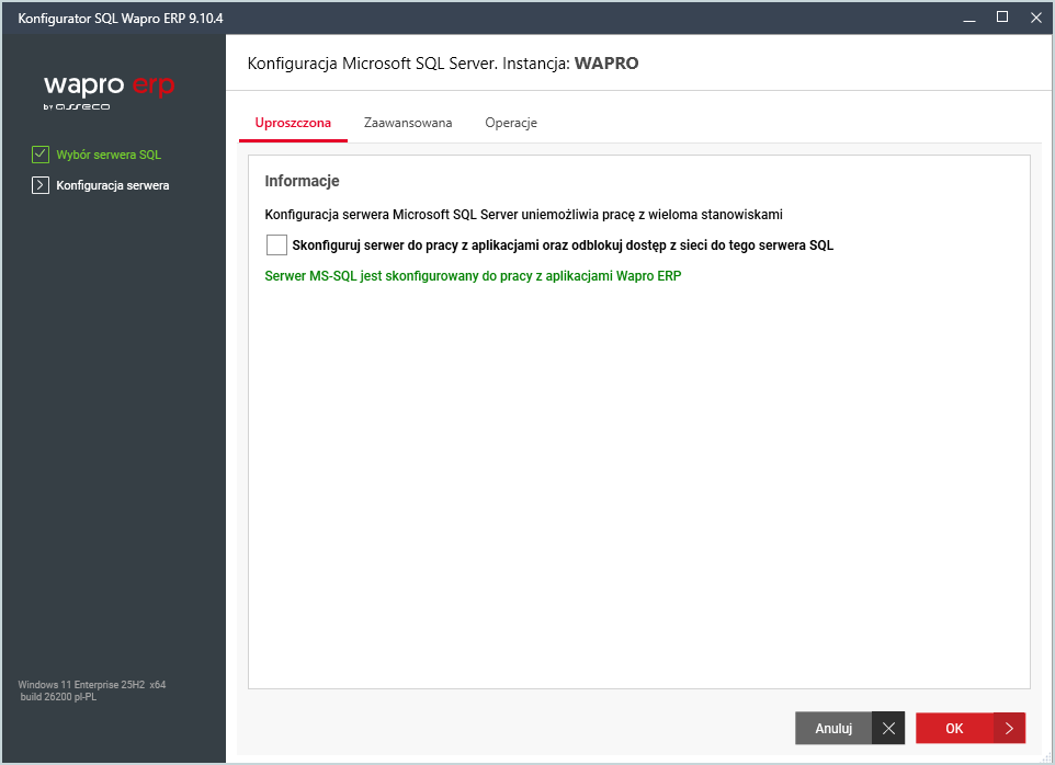 Konfigurator SQL