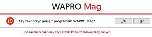 Wapro zakończenie