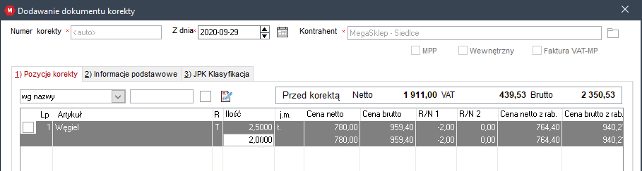 Wapro wprowadzanie