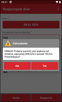 Wapro mobilny handlowiec rozpoczęcie dnia