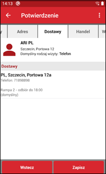 Wapro mobilny handlowiec edycja dostawy