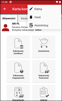 Wapro mobilny handlowiec edycja kontrahenta