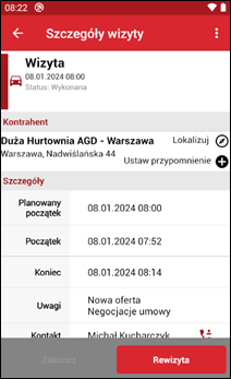 Wapro mobilny handlowiec wizyta