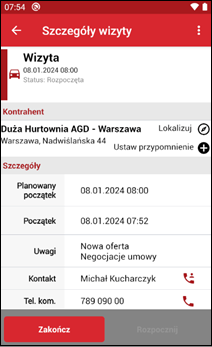 Wapro mobilny handlowiec wizyta