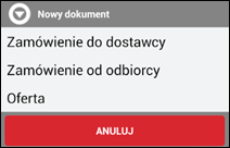 Wapro mobilny handlowiec zamówienia