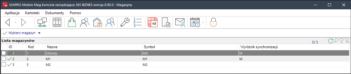 wapro mobilny handlowiec wybierz magazyn