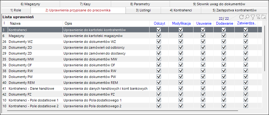 wapro mobilny magazynier pracownicy uprawnienia