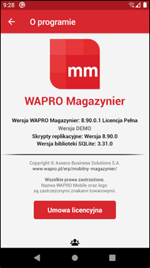 Wapro mobilny magazynier umowa licencyjna