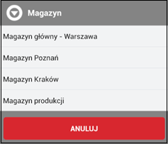 Wapro mobilny magazynier dodawanie dokumentu