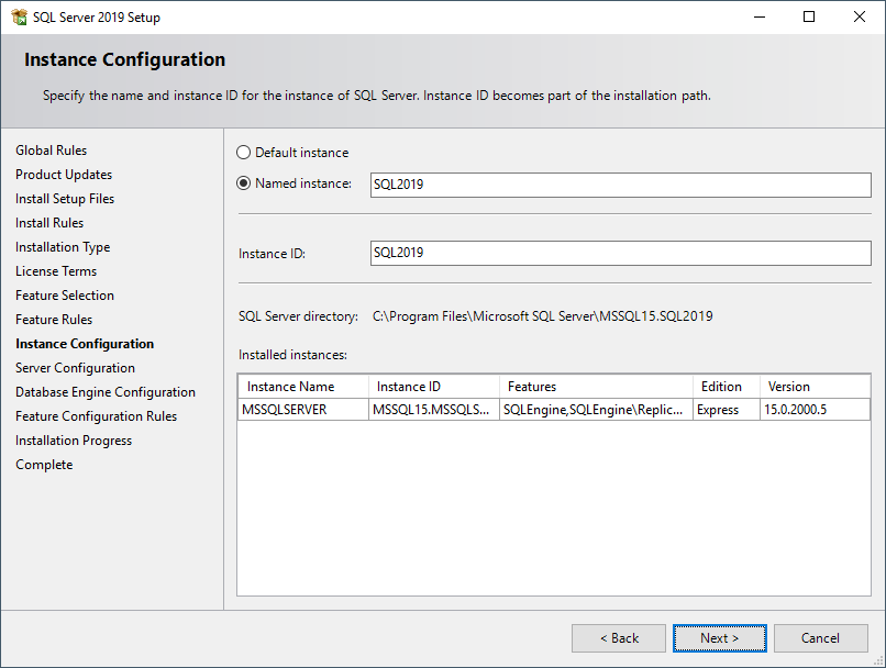 Instalacja SQL Server