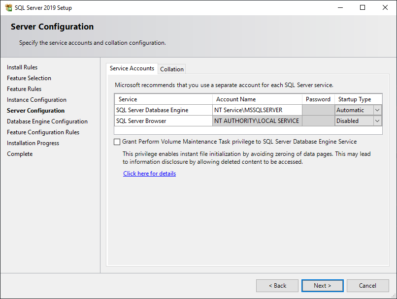 Instalacja SQL Server