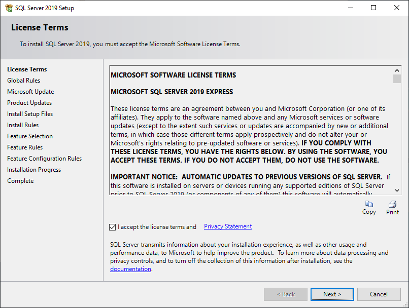 Instalacja SQL Server