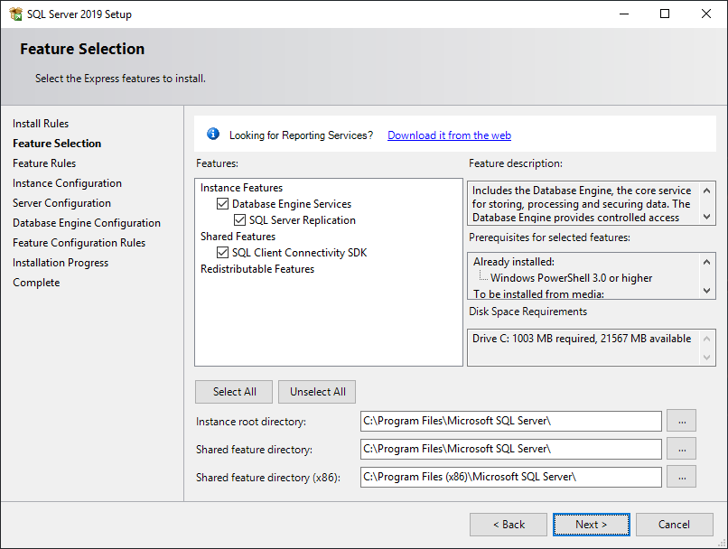 Instalacja SQL Server