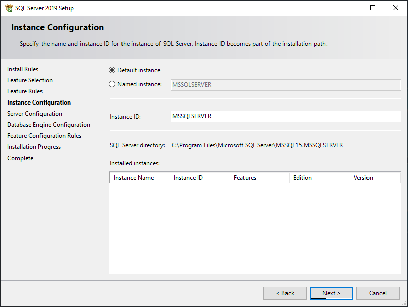 Instalacja SQL Server